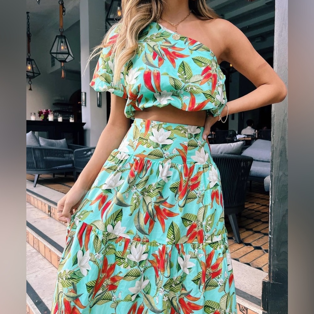 Show Me Your MuMu Printed Skirt Set
